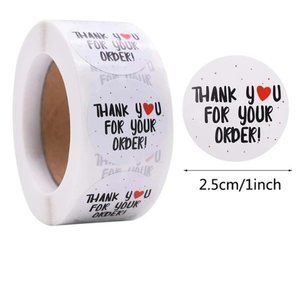 150 1" thank you assorted stickers